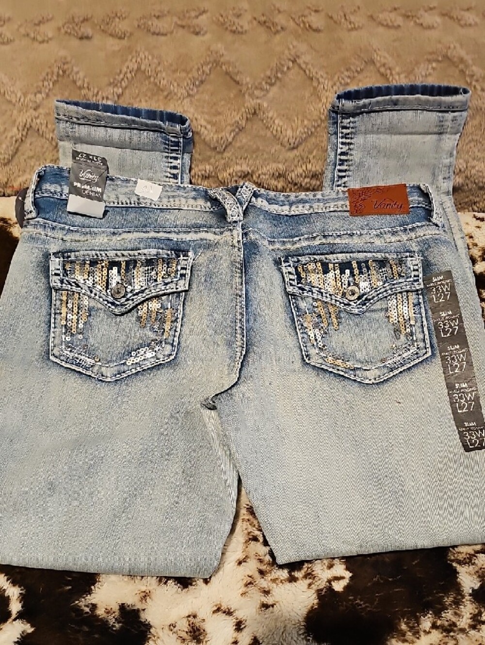 Vanity Light Blue Ankle Jeggings - Picture 4 of 5